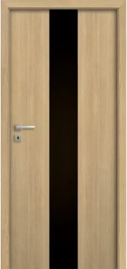 Drzwi POL-SKONE ESTATO LUX A02 czarna szyba