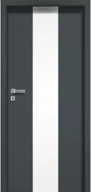 Drzwi wewnętrzne POL-SKONE CREATO A03 szyba laminowana biały mat