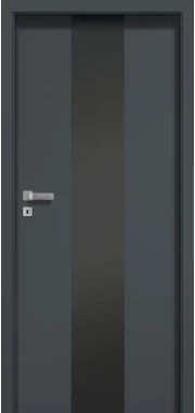 Drzwi wewnętrzne POL-SKONE CREATO A03 szyba laminowana czarna